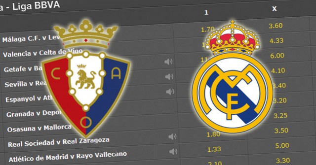 Osasuna Real Madrid betting preview
