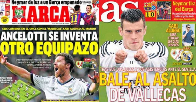 Madrid press report 2nd November 2013