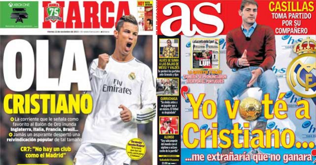 Real Madrid press report 22-11-13