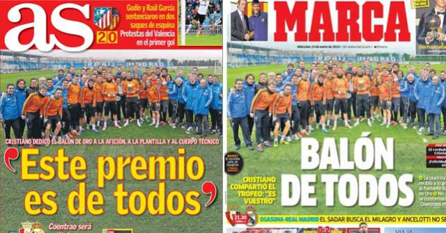 Real Madrid press report 15-01-2014