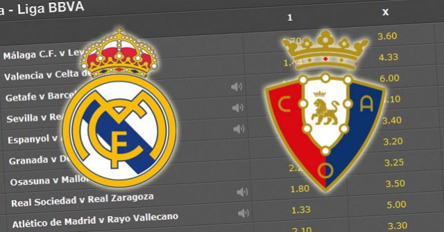 Real Madrid Osasuna betting preview