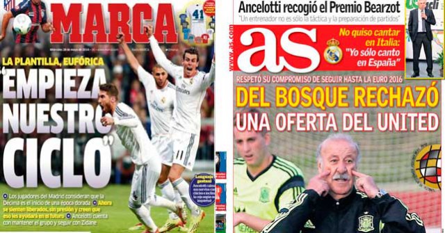 Madrid press report 28-05-2014