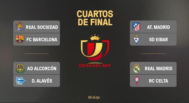 Copa del Rey Quarter Finals Draw