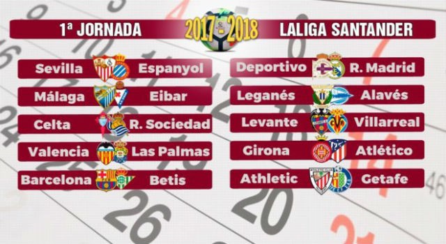 La Liga calendar